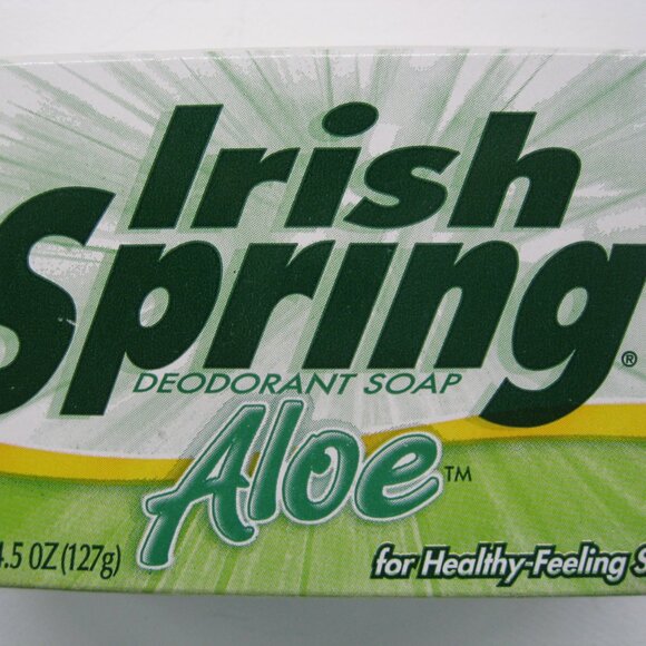 Vintage Irish Spring Original Scent Soap 5 oz 1 bar & Aloe in Box Made In USA - Picture 3 of 9